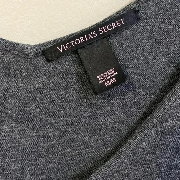 [M]Victoria Secret  LS Dropped Shoulder relaxed Fit Cotton Cashmere Sweatshirt - Picture 2 of 12